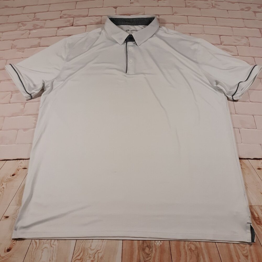 G-Mac Apparel Polo Shirt Mens Size 2XL Stretch White Golf‎